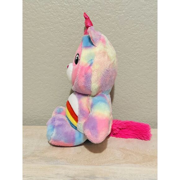 Care Bears 12” Cheer Bear Unicorn 2021 “Hoodie Friends” Pink Plush Toy - Picture 3 of 6